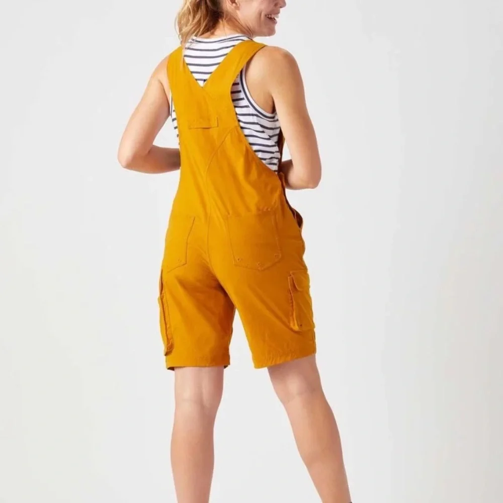 Duluth Trading Co. - Heirloom Gardening Short Overalls Mustard Yellow - XXL - Picture 4 of 16